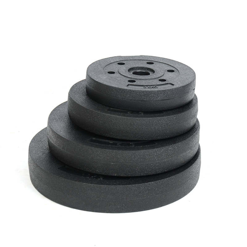 Standard Weight Plates Gym Lifting Training Discs Barbell Dumbbell - Black (1 * 15 kg) - Oncros