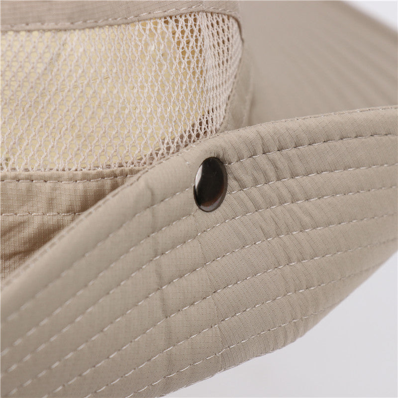 Outdoor New Summer Sun UV Protection Wide Brim Bucket Hats Fishing Hat Beach Hats Unisex - Oncros