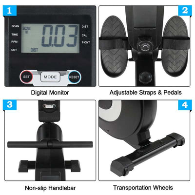 Foldable 10-Levels Resistance Rowing Machine - Oncros