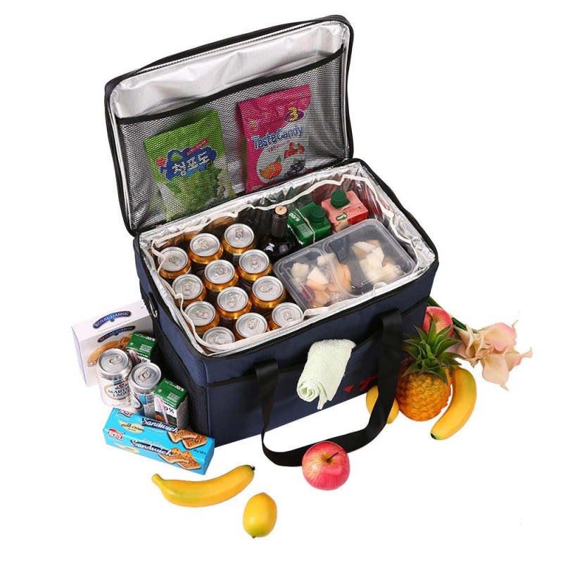 Outdoor Insulated Lunch Bag Reusable Foldable Tote Large Capacity Portable Picnic Carrier Bag - Oncros