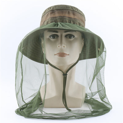 Outdoor Bucket Hat Mesh Anti Mosquito UV Protection Sun Hats Unisex - Oncros