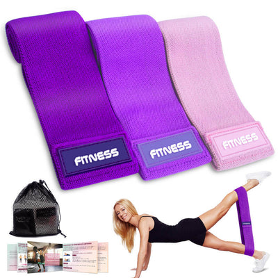 Non-Slip Exercise Loop Bands for Hips and Glutes - Purple - Oncros