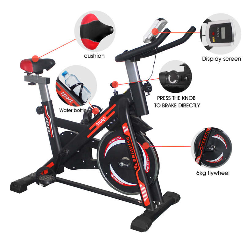 Smart Spining Bike with LCD Screen For Home & Gym 6kg Flywheel - Oncros