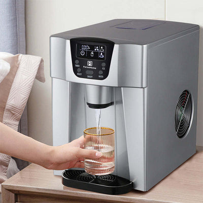 Cold Water Ice Maker Machine Countertop Ice Cube Maker 2 Modes - Oncros